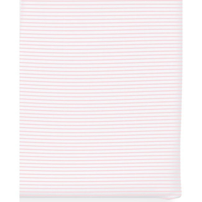 Organic Crib Sheet, Pink Stripes