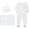 Organic Baby Gift Set, Grey Stripe - Mixed Apparel Set - 1 - thumbnail