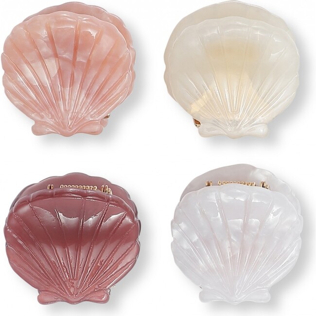 4 Pack Hair Clips Clam; Small - Hair Accessories - 1