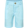 Linen Boy Shorts, Turqoise - Shorts - 1 - thumbnail