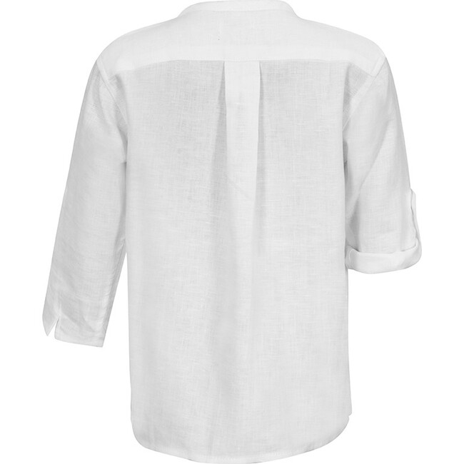 Resort Boy Shirt, White - Shirts - 6