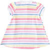 Rainbow Stripe Collared Dress - Dresses - 2