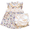 Clementine Purple Floral Smocked Dress - Dresses - 1 - thumbnail