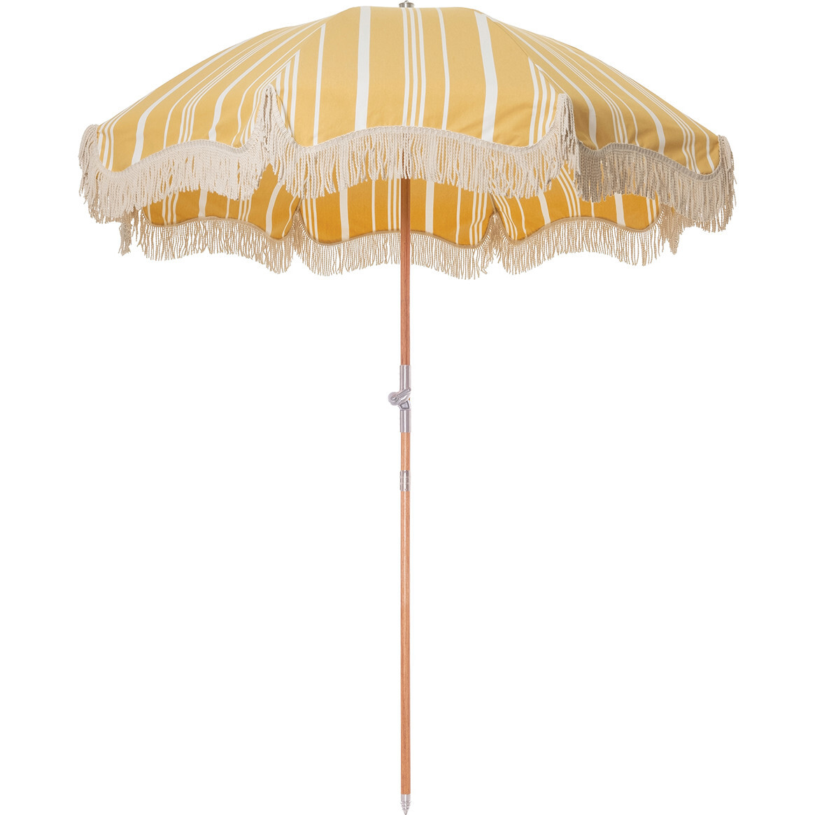 ◆VINTAGE HOLLYWOOD◆ Stripe Parasol Bracelet VH2336BR010B 2m Pink White Striped Beach Parasol, Vintage Luxury Tassel
