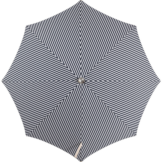 Premium Beach Umbrella, Lauren's Navy Stripe - Outdoor Home - 3
