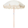 Premium Beach Umbrella, Antique White - Outdoor Home - 1 - thumbnail