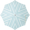 Premium Beach Umbrella, Vintage Blue Stripe - Outdoor Home - 3