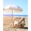 Premium Beach Umbrella, Antique White - Outdoor Home - 2