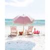 Premium Beach Umbrella, Lauren's Pink Stripe - Outdoor Home - 5