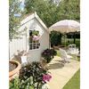 Premium Beach Umbrella, Lauren's Pink Stripe - Outdoor Home - 7
