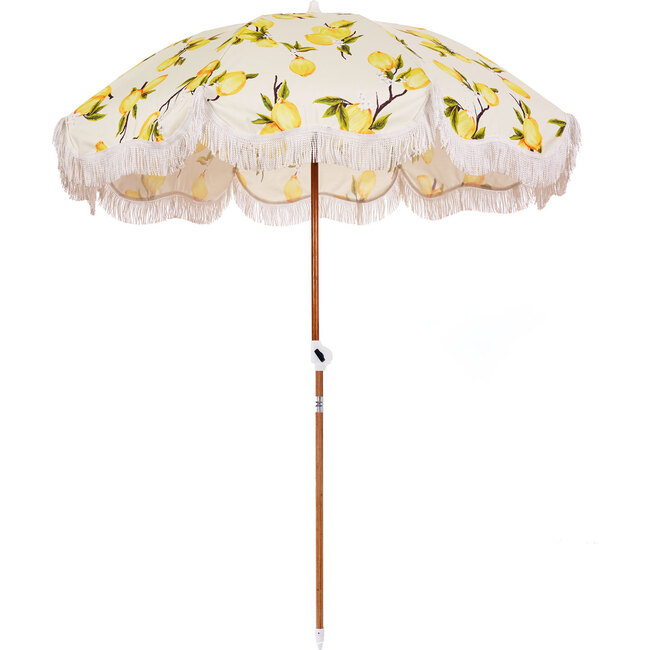 Holiday Lightweight Beach Umbrella, Vintage Lemons