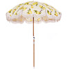 Holiday Lightweight Beach Umbrella, Vintage Lemons - Outdoor Home - 1 - thumbnail