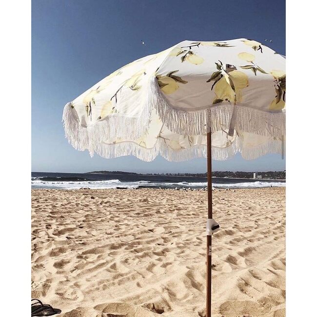 Holiday Lightweight Beach Umbrella, Vintage Lemons