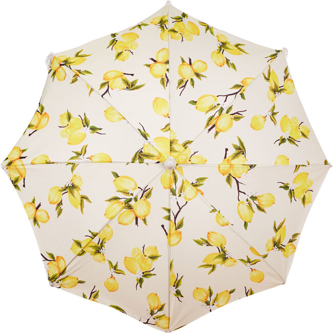 Holiday Lightweight Beach Umbrella, Vintage Lemons - Outdoor Home - 3