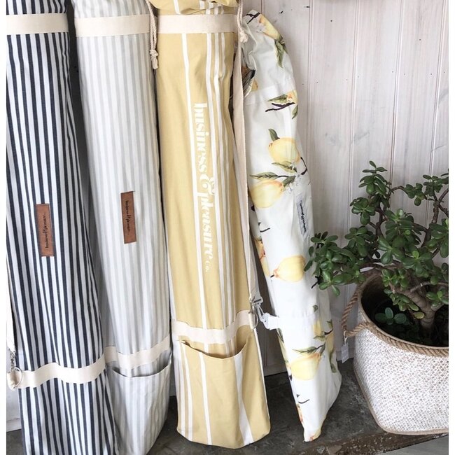 Holiday Lightweight Beach Umbrella, Vintage Lemons - Outdoor Home - 6