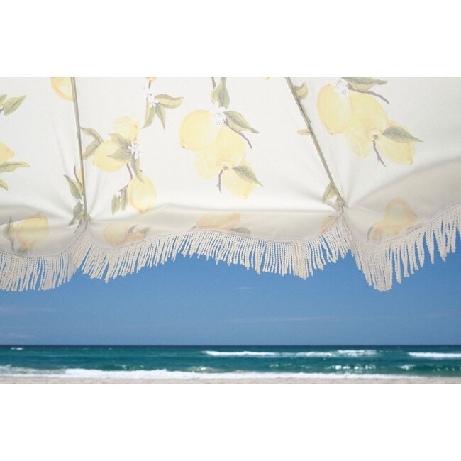 Holiday Lightweight Beach Umbrella, Vintage Lemons - Outdoor Home - 8
