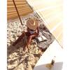 Premium Beach Tent, Vintage Yellow Stripe - Outdoor Home - 8