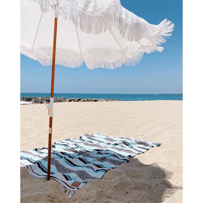 Holiday Lightweight Beach Umbrella, Antique White - Outdoor Home - 8