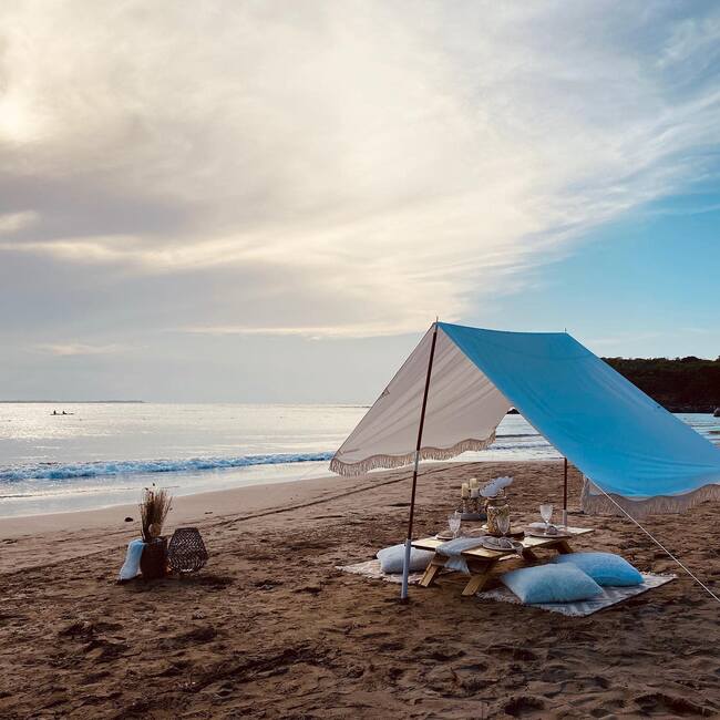 Premium Beach Tent, Antique White - Outdoor Home - 6
