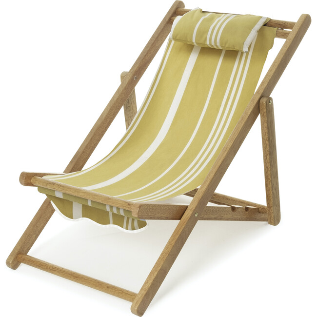 Mini Sling Chair, Vintage Yellow Stripe - Outdoor Home - 1