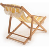 Premium Sling Chair, Vintage Yellow Stripe - Outdoor Home - 3