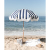 Holiday Lightweight Beach Umbrella, Crew Navy Stripe - Outdoor Home - 2