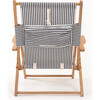 The Tommy Chair, Lauren's Navy Stripe - Outdoor Home - 4