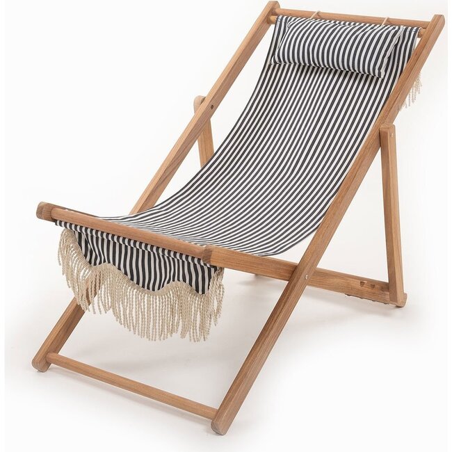 Premium Sling Chair, Lauren's Navy Stripe