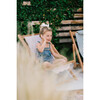 Mini Sling Chair, Lauren's Pink Stripe - Outdoor Home - 4