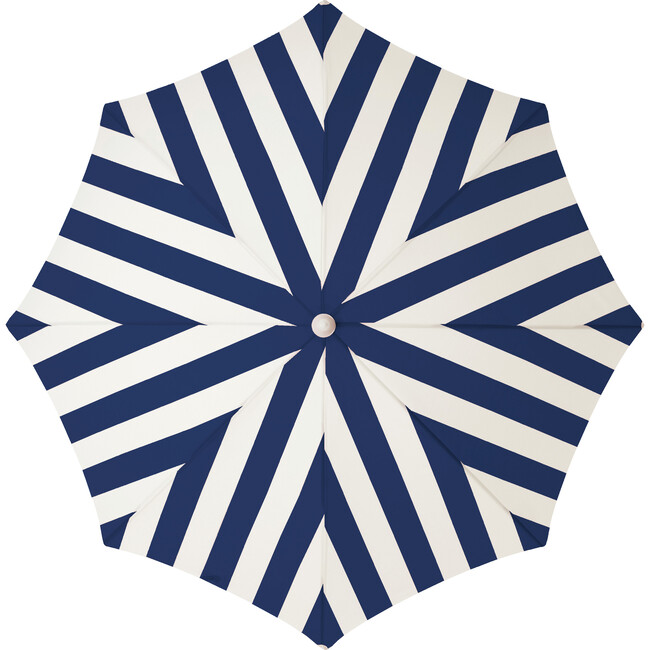 Holiday Lightweight Beach Umbrella, Crew Navy Stripe - Outdoor Home - 3