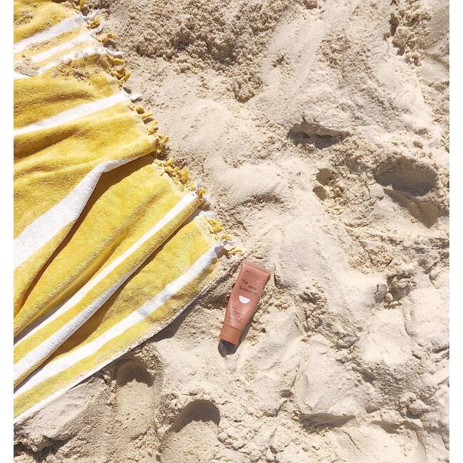 The Beach Towel, Vintage Yellow Stripe - Towels - 5