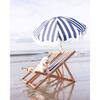 Holiday Lightweight Beach Umbrella, Crew Navy Stripe - Outdoor Home - 5