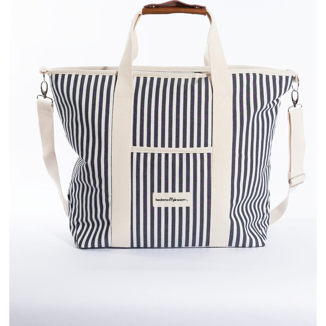 Cooler Tote Bag, Lauren's Navy Stripe - Outdoor Home - 1