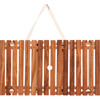 Teak Folding Table, Natural - Outdoor Home - 5