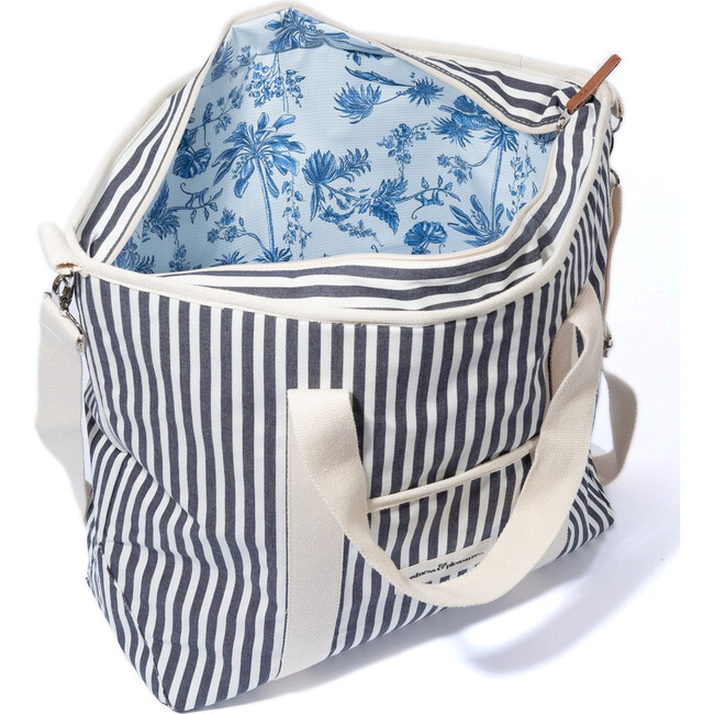Cooler Tote Bag, Lauren's Navy Stripe - Outdoor Home - 3