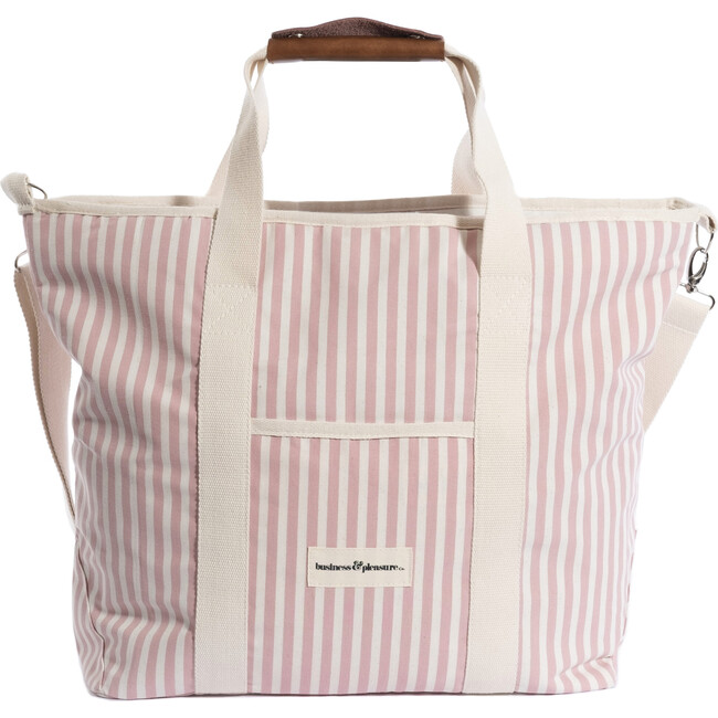Cooler Tote Bag, Lauren's Pink Stripe