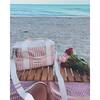 Premium Cooler, Lauren's Pink Stripe - Outdoor Home - 2