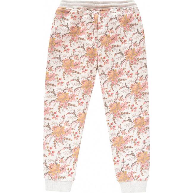 Emmanuelle Joggers, Cream French Floral - Sweatpants - 4
