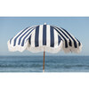 Holiday Lightweight Beach Umbrella, Crew Navy Stripe - Outdoor Home - 7