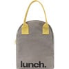 Zipper Lunch, Grey and Yellow - Lunchbags - 1 - thumbnail