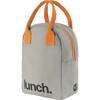 Zipper Lunch, Grey and Pumpkin - Lunchbags - 2