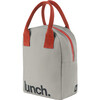 Zipper Lunch, Grey and Rust - Lunchbags - 3
