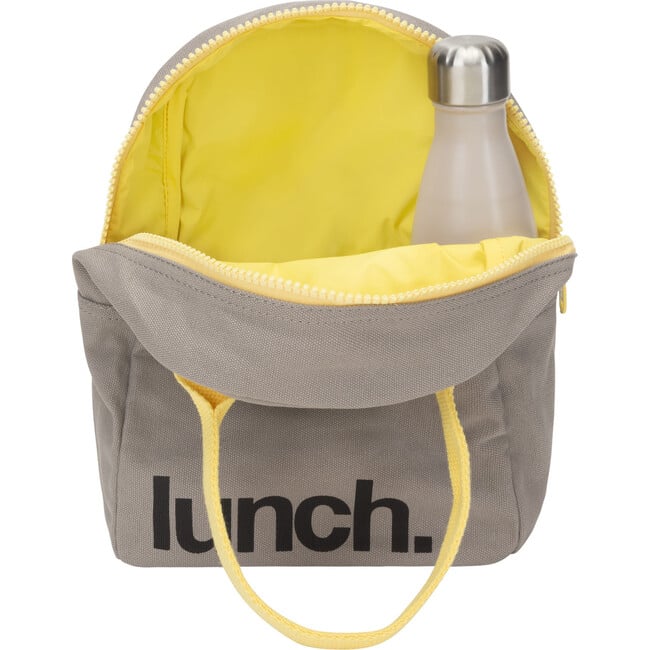 Zipper Lunch, Grey and Yellow - Lunchbags - 6