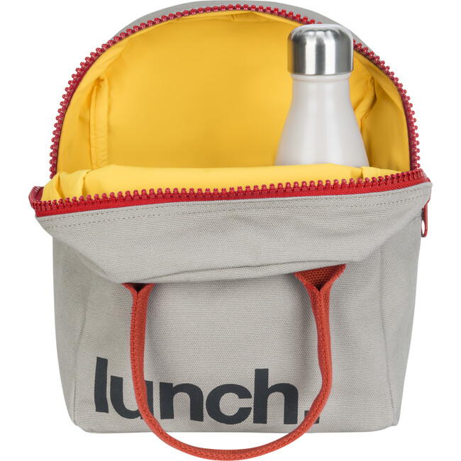 Zipper Lunch, Grey and Rust - Lunchbags - 5