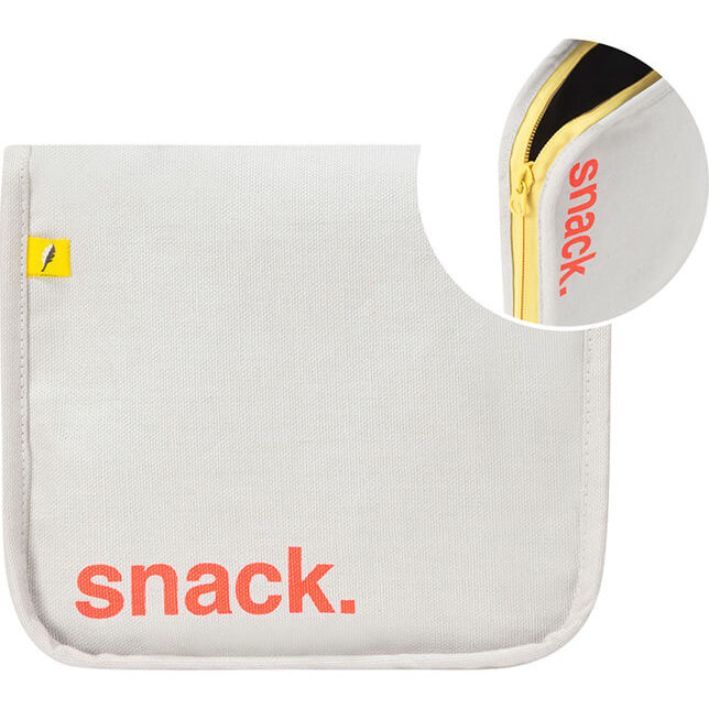 Snack Mat, Orange With Yellow Zip - Lunchbags - 3