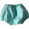 Gingham Bloomer, Turquoise - Bloomers - 1 - thumbnail