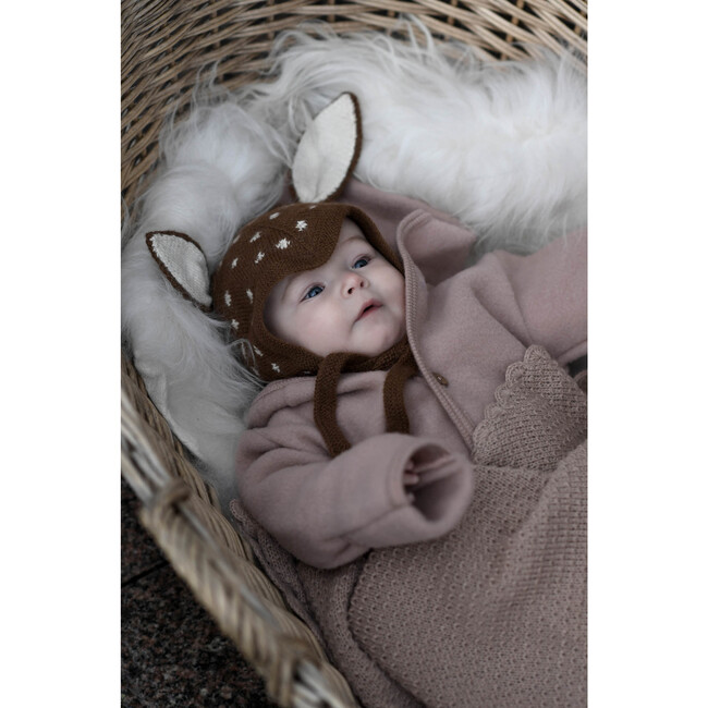 Mini Bambi Hat With Ears, Brown - Hats - 2