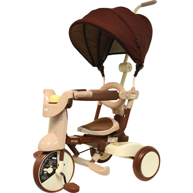 3-in-1 Folding Tricycle, Comfort Brown - Bikes - 1 - zoom