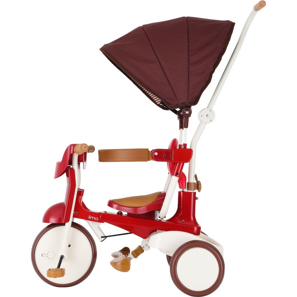 3-in-1 Folding Tricycle, Eternity Red - iimo USA Bikes