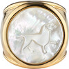 Mother of Pearl Zodiac Ring, Size 6 - Rings - 6